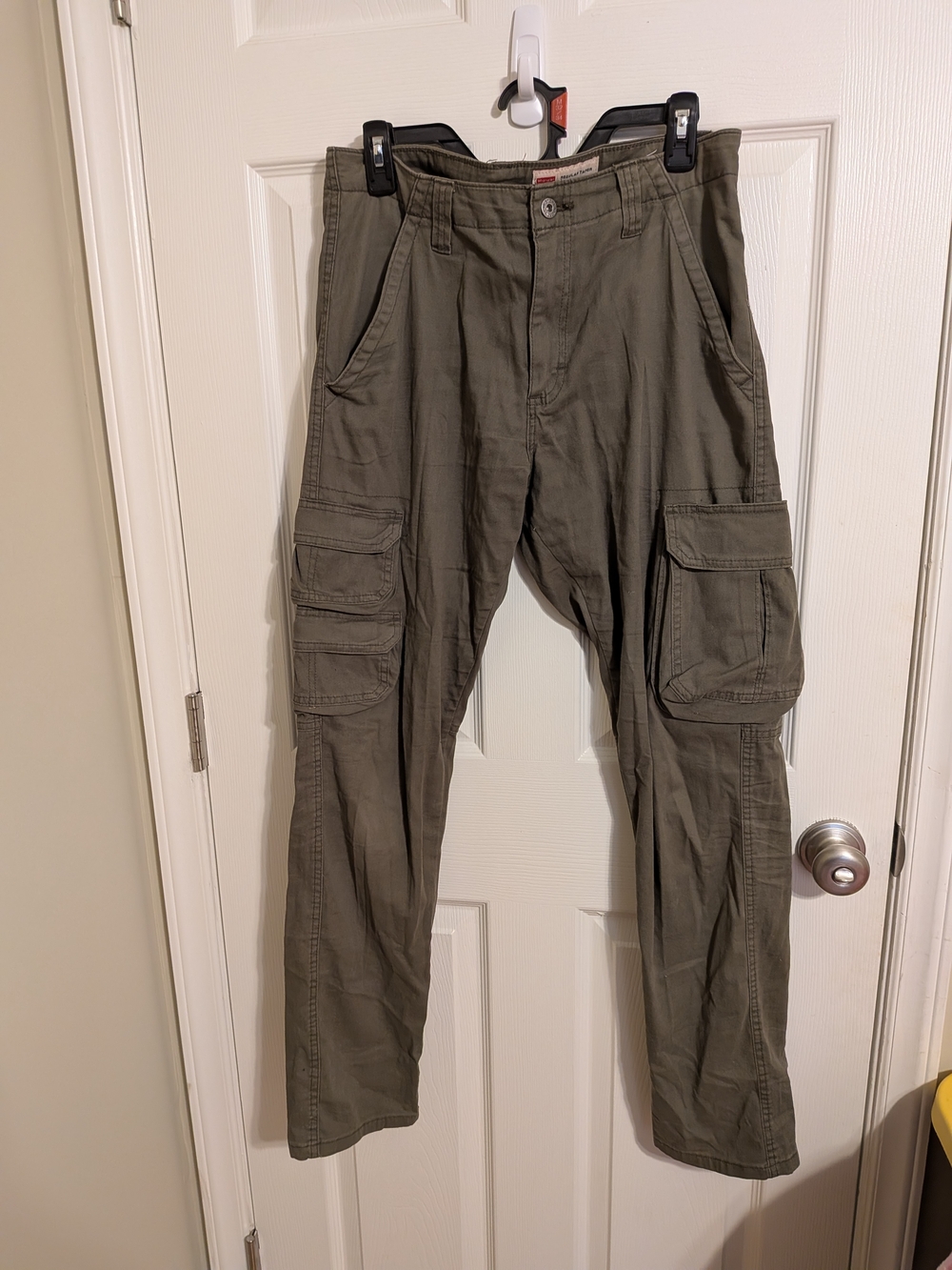 Wrangler Olive Green Cargo Pants with Multiple Pockets